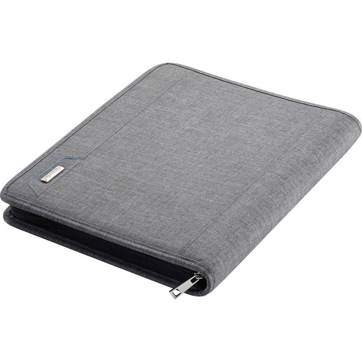 Alassio® Schreibmappe Orgamappe A4 Lazio 285x360x50mm Polyester grau