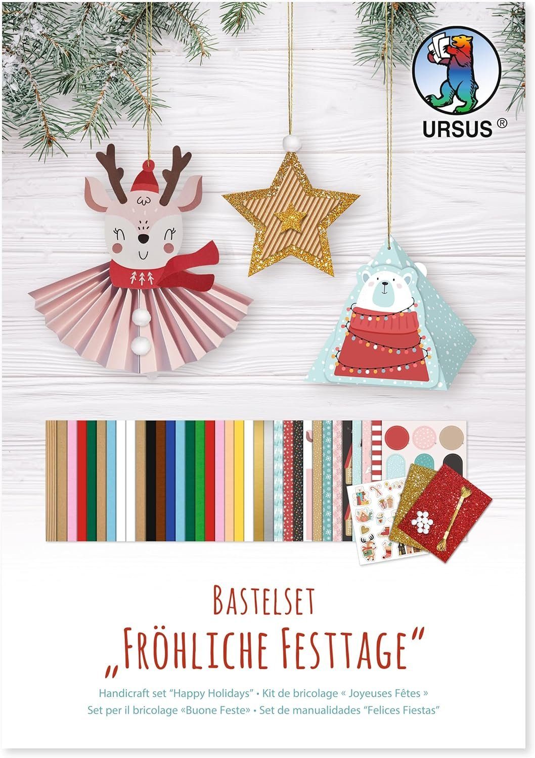 Ursus - Ludwig Bähr Kreativset URSUS Bastelset Fröhliche Festtage