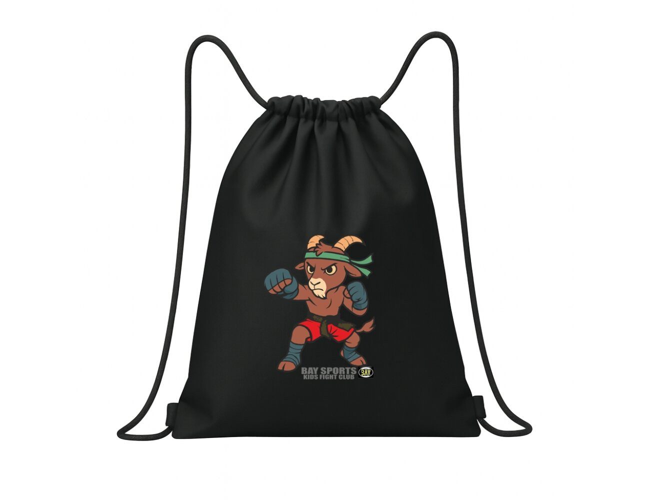 BAY-Sports Turnbeutel Turnbeutel Steinbock Sportbeutel Kampfsport Tasche Kickboxen Thaiboxen (Stück, 41x33 cm), Kordelzug,aufwendiger 4-Farben Druck, feucht abwischbar