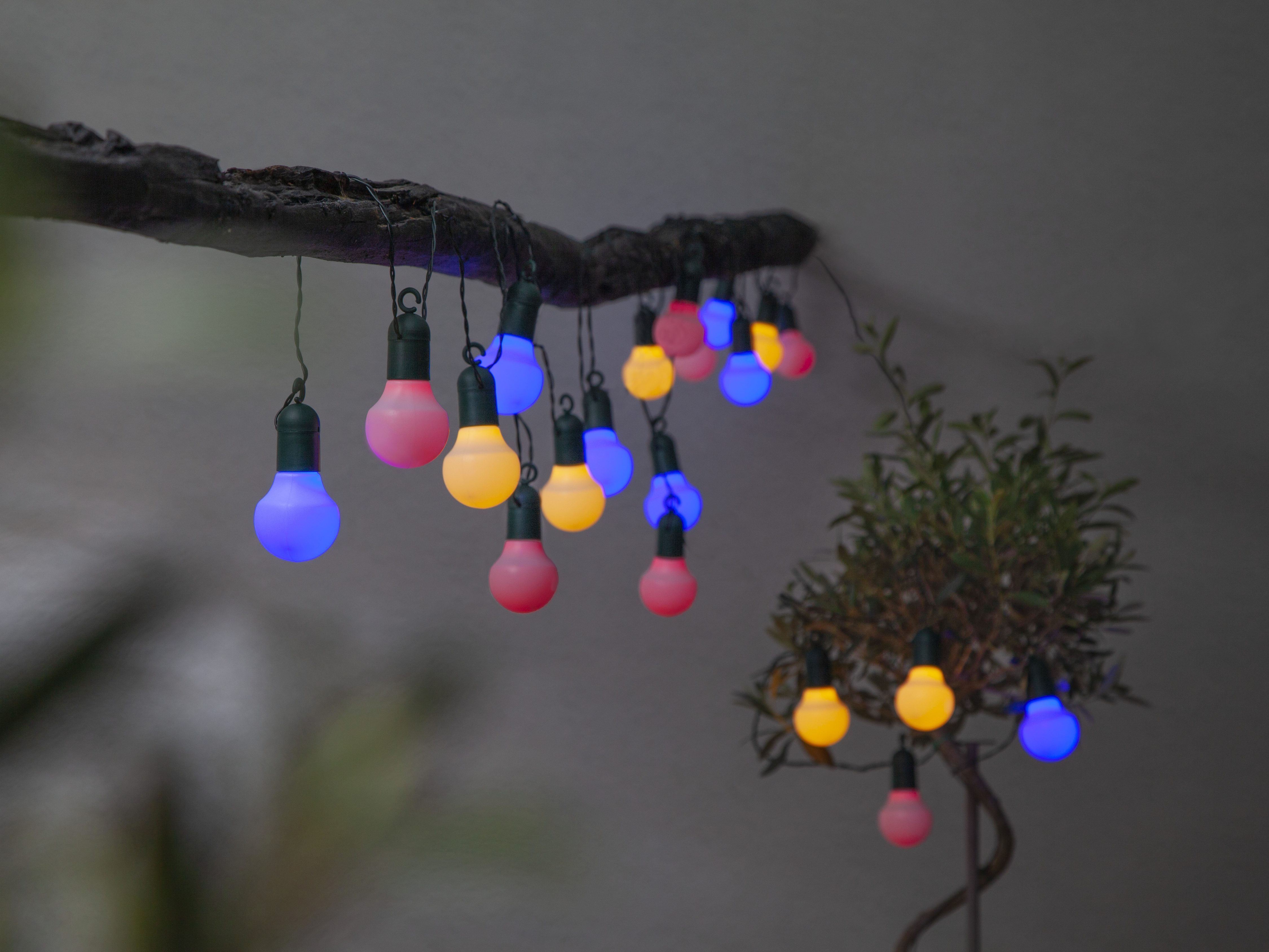STAR TRADING LED-Lichterkette Hooky, 20-flammig, Länge ca. 5,7 m,  outdoor, Vierfarb-Karton