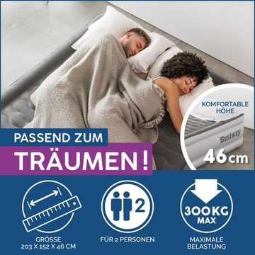 Bestway Luftbett TriTech 2 Personen selbstaufblasend Elektropumpe 203 x 152 x 46 cm