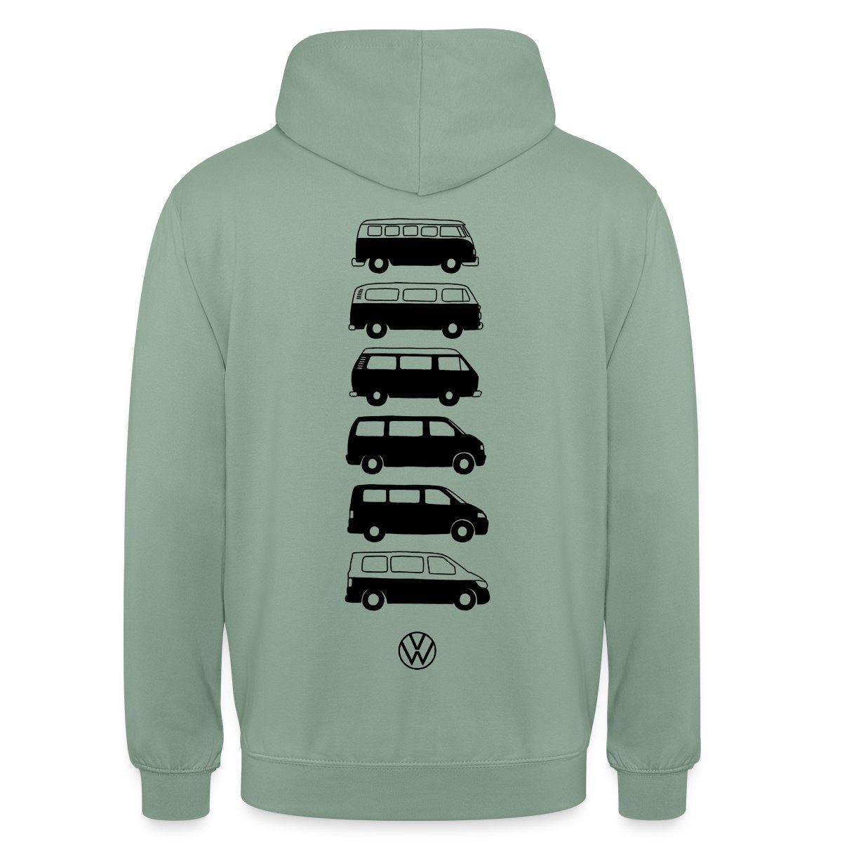 Spreadshirt Hoodie Volkswagen Camper Evolution Mit Logo Unisex Hoodie (1-tlg)