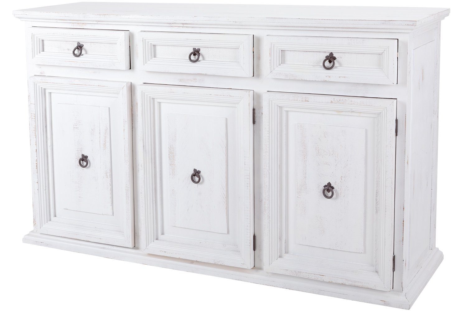 1a Direktimport Sideboard Anrichte Sidebord Pinie Weiß Antik Landhaus Massivholz Mexico