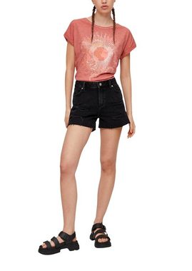 QS Jeansshorts Jeans-Shorts Abby / Mid Rise / Straight Leg