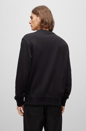 Sweatshirt mit Rundhalsausschnitt ORANGE BOSS schwarz WeBasicCrew