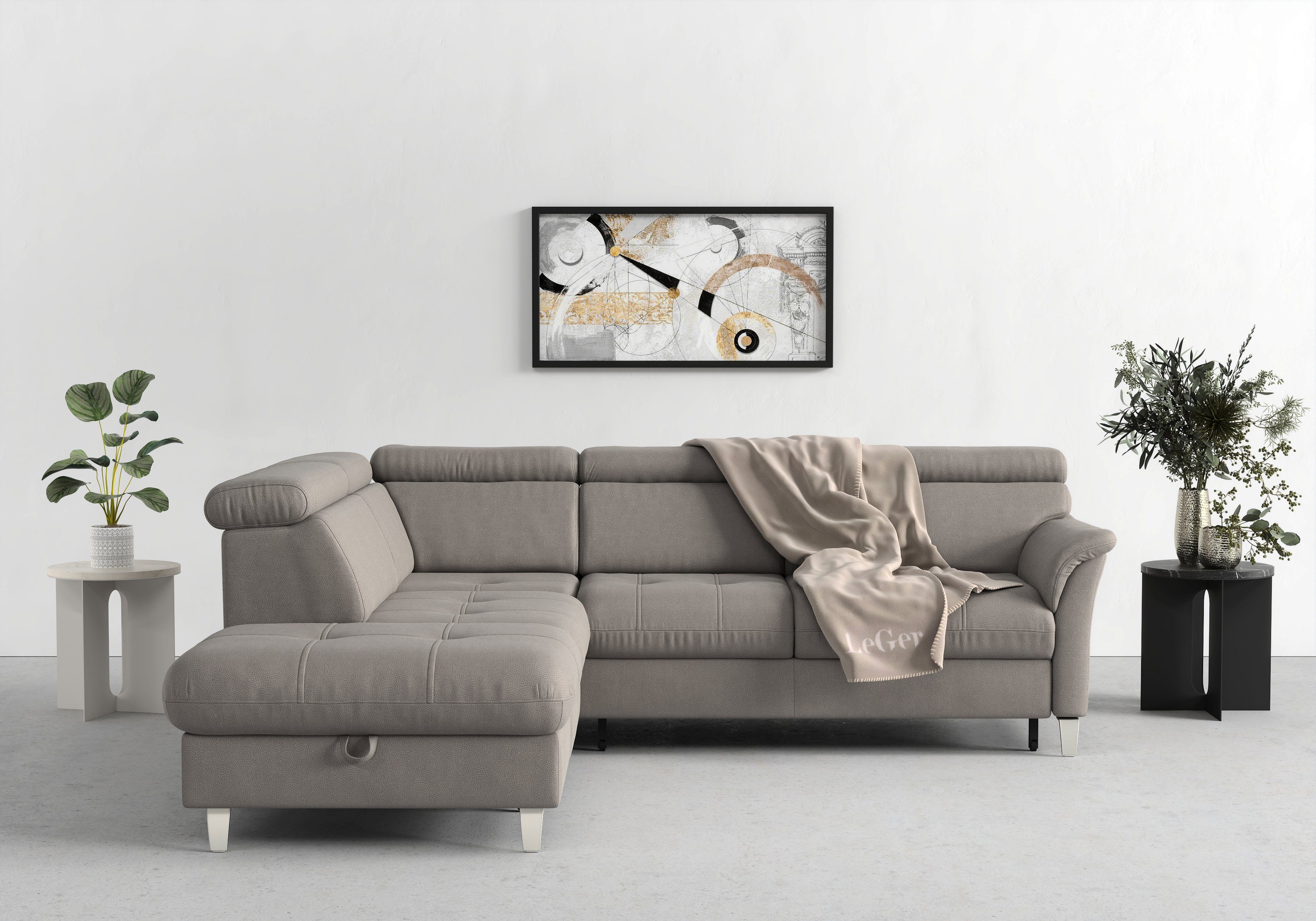 sit&more Ecksofa Marano L-Form, inklusive Kopfteilverstellung, günstig online kaufen