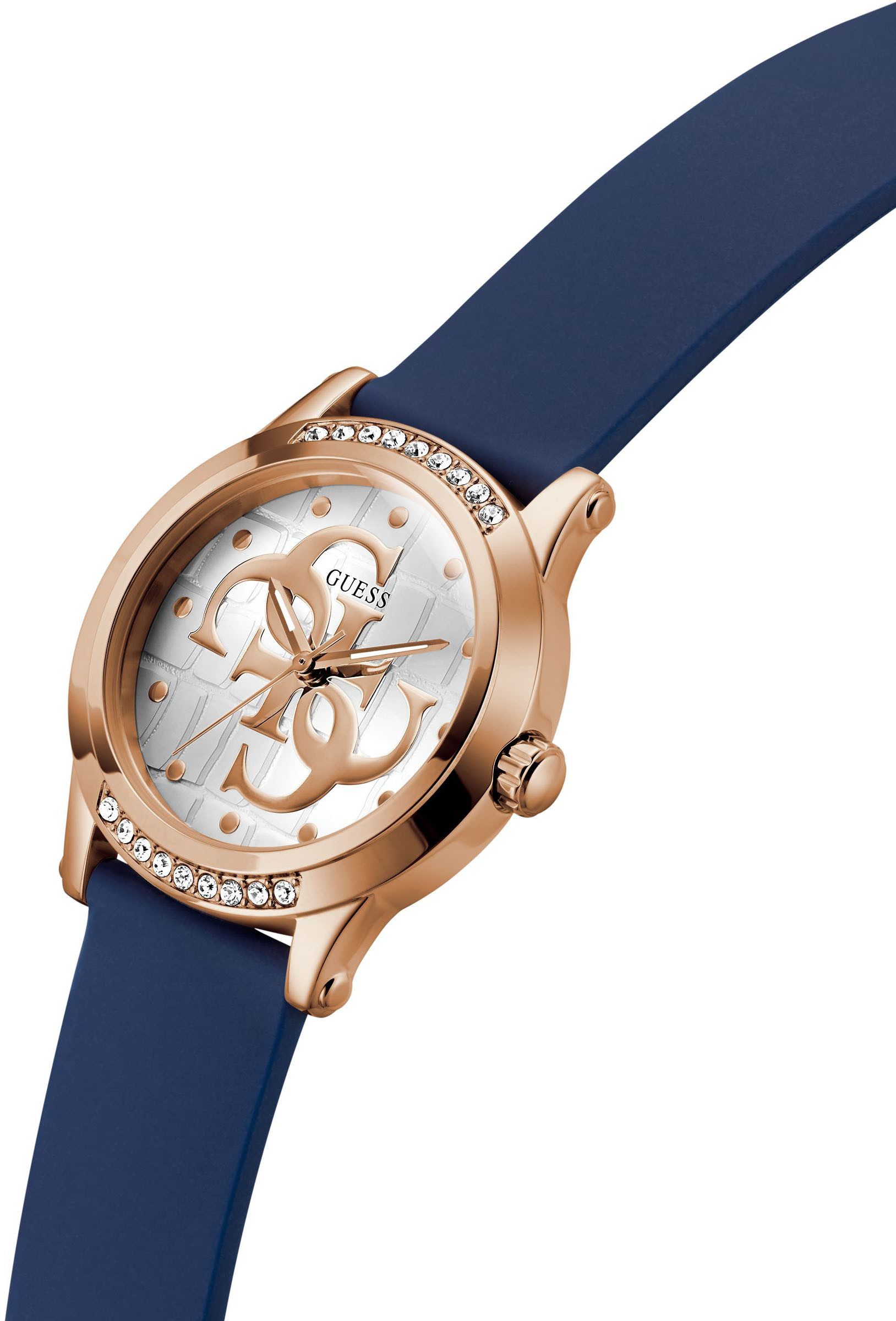 Guess Quarzuhr ANNETTE GW0860L2, Armbanduhr, Damenuhr, Silikonarmband günstig online kaufen