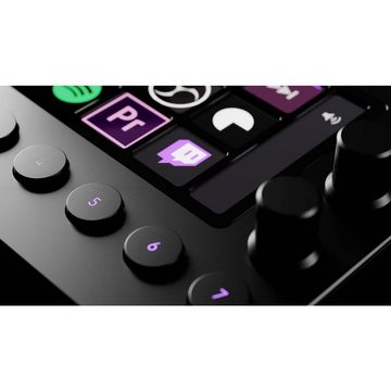 Loupedeck Foto- und Videobearbeitungskonsole Live Tastatur (Beleuchtet, LCD Tasten, Hotkey Funktion, Vollständig anpassbar)