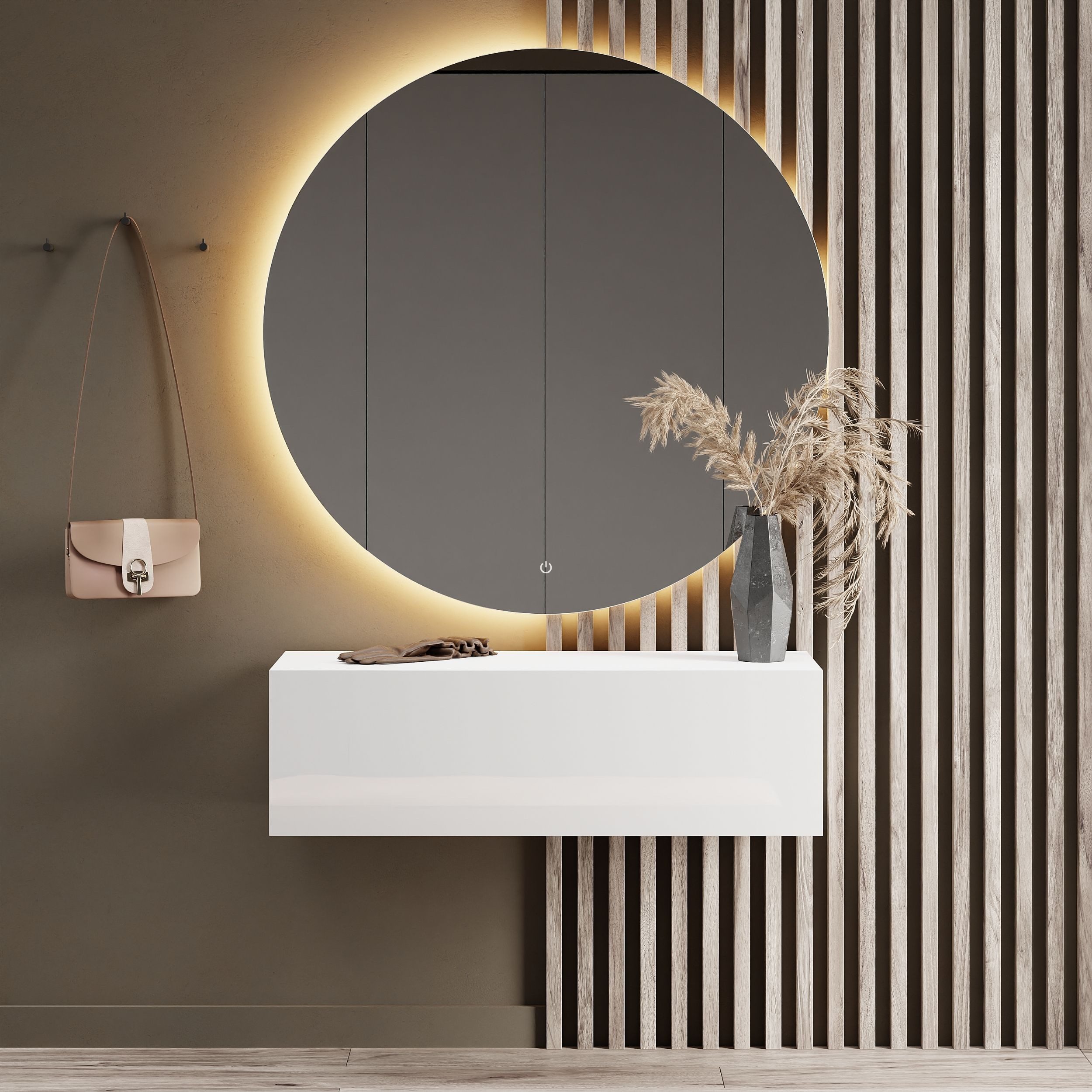 Planetmöbel Garderoben-Set Hängeschrank WEST 100 cm weiß, (Garderobenschran günstig online kaufen