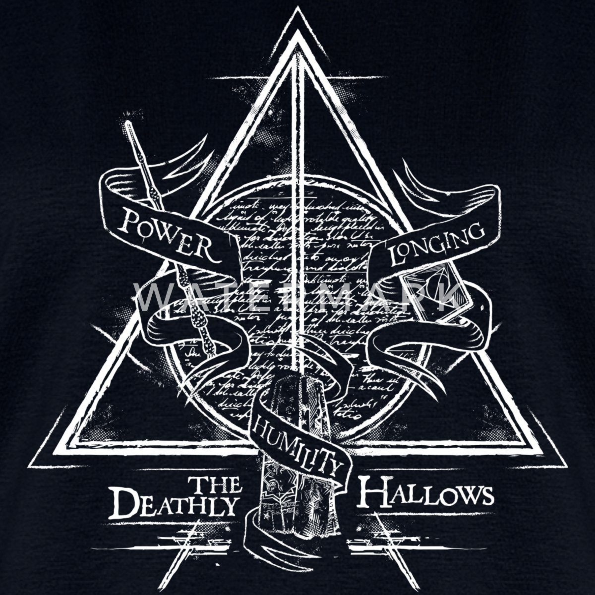 Spreadshirt T-Shirt Harry Potter The Deathly Hallows Frauen Premium T-Shirt (1-tlg)