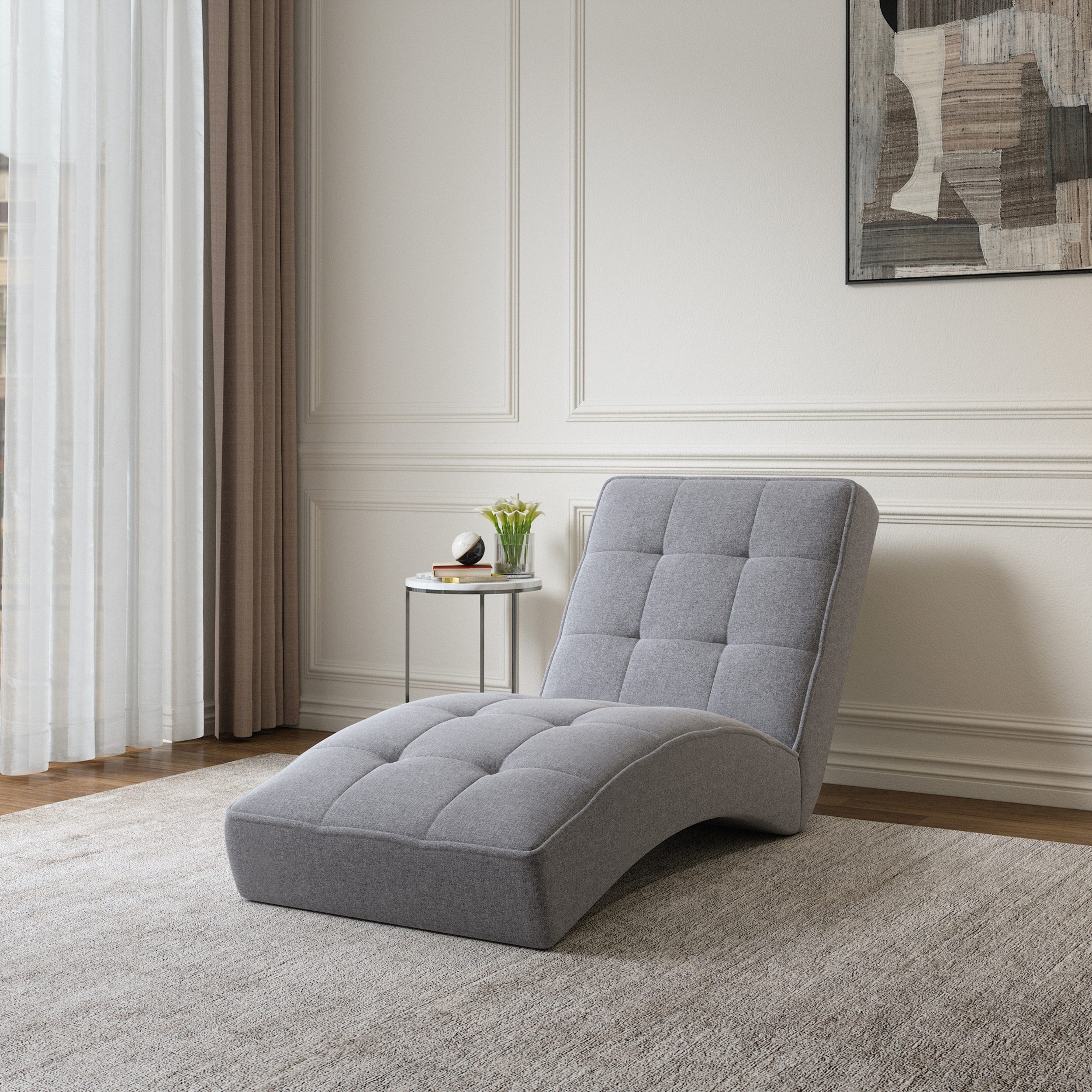 MOEBLO Chaiselongue Livano, – Sitz- und Liegesessel Sofa elegantes Liegesofa Ruheliege Relaxliege Liegesessel 1-Sitzer, für Wohnzimmer und Relax-Bereiche (BxHxT): 73x79x170 cm