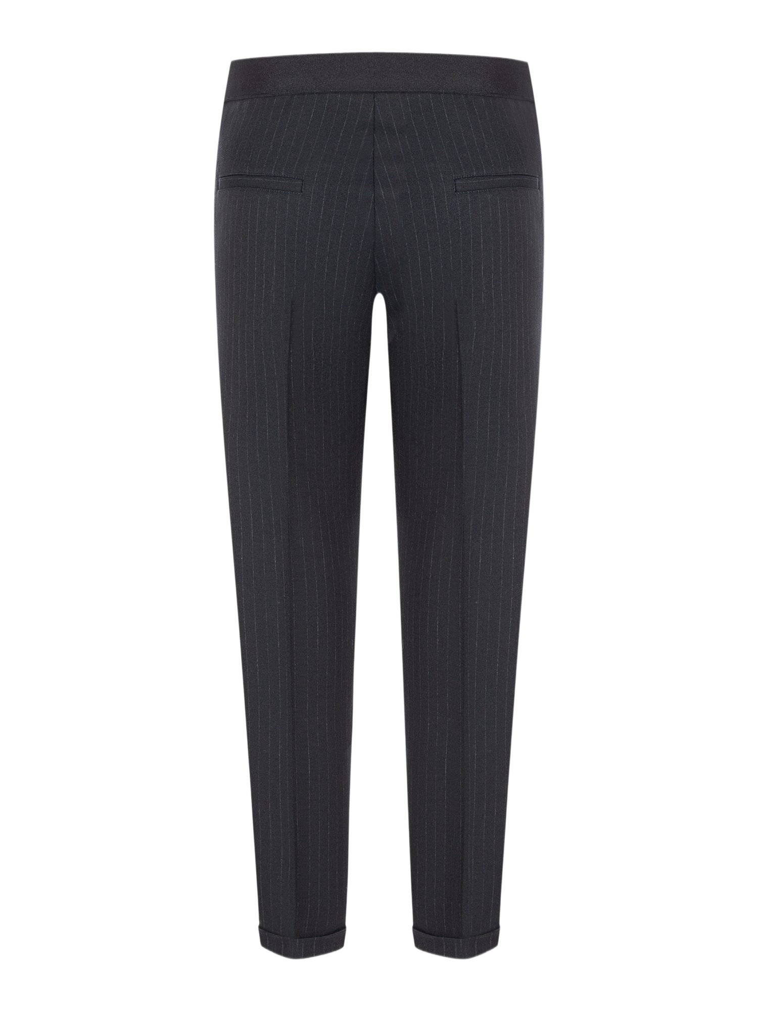 Cambio Stoffhose schwarz, Business, Polyester, Gestreift, Regular Fit, Mittel