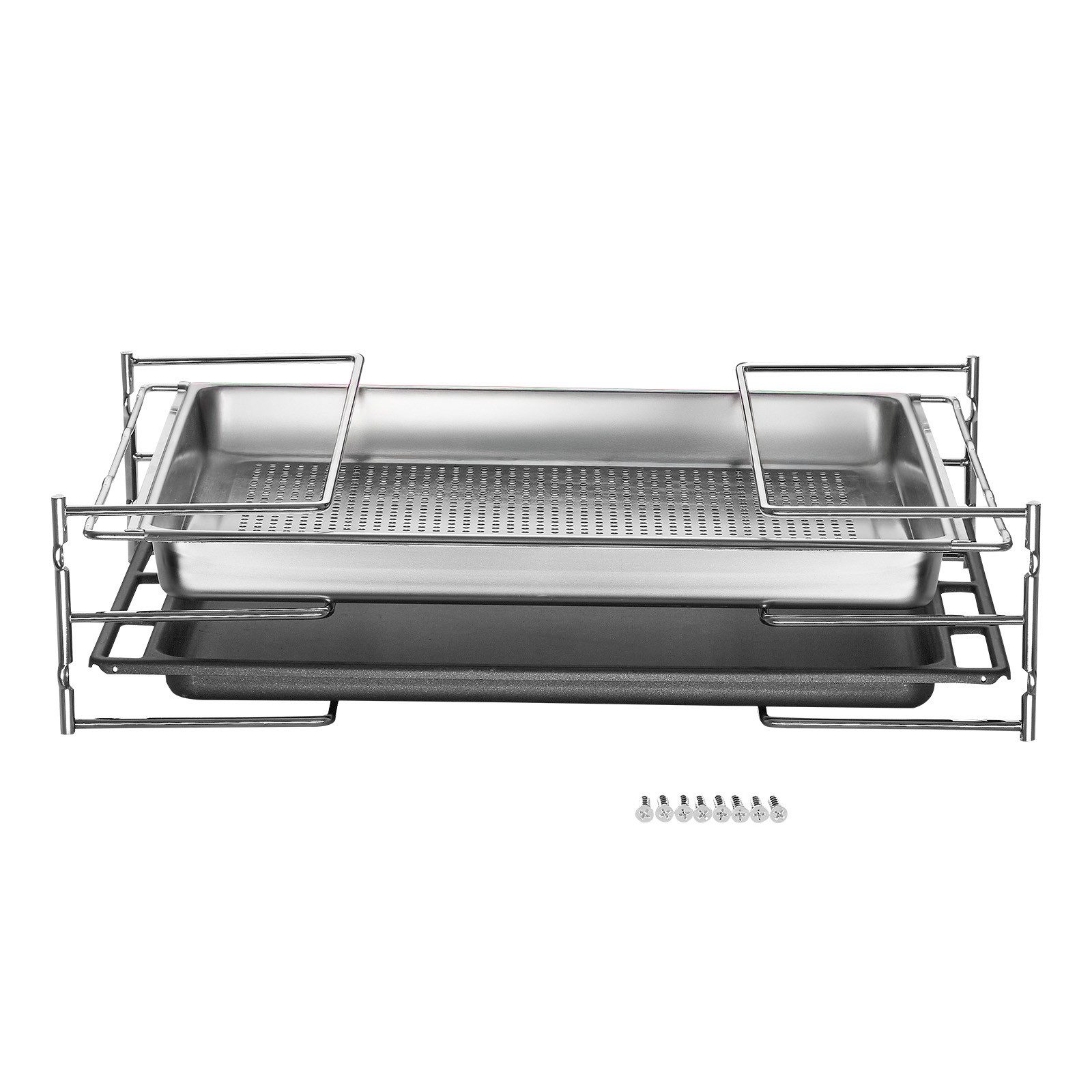 SO-TECH® Schrankeinsatz Backblechhalterung zum Einbau in 60 cm breiten Küchenschrank, für 3 Backbleche 364 x 140 x 125 mm chrom poliert – Bild 5 von 5