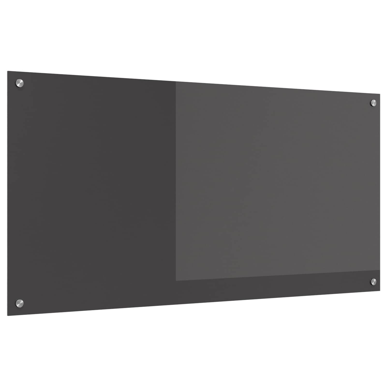 vidaXL Küchenrückwand Küchenrückwand Dunkelgrau 120 x 60 cm Gehärtetes Glas, (1-tlg)