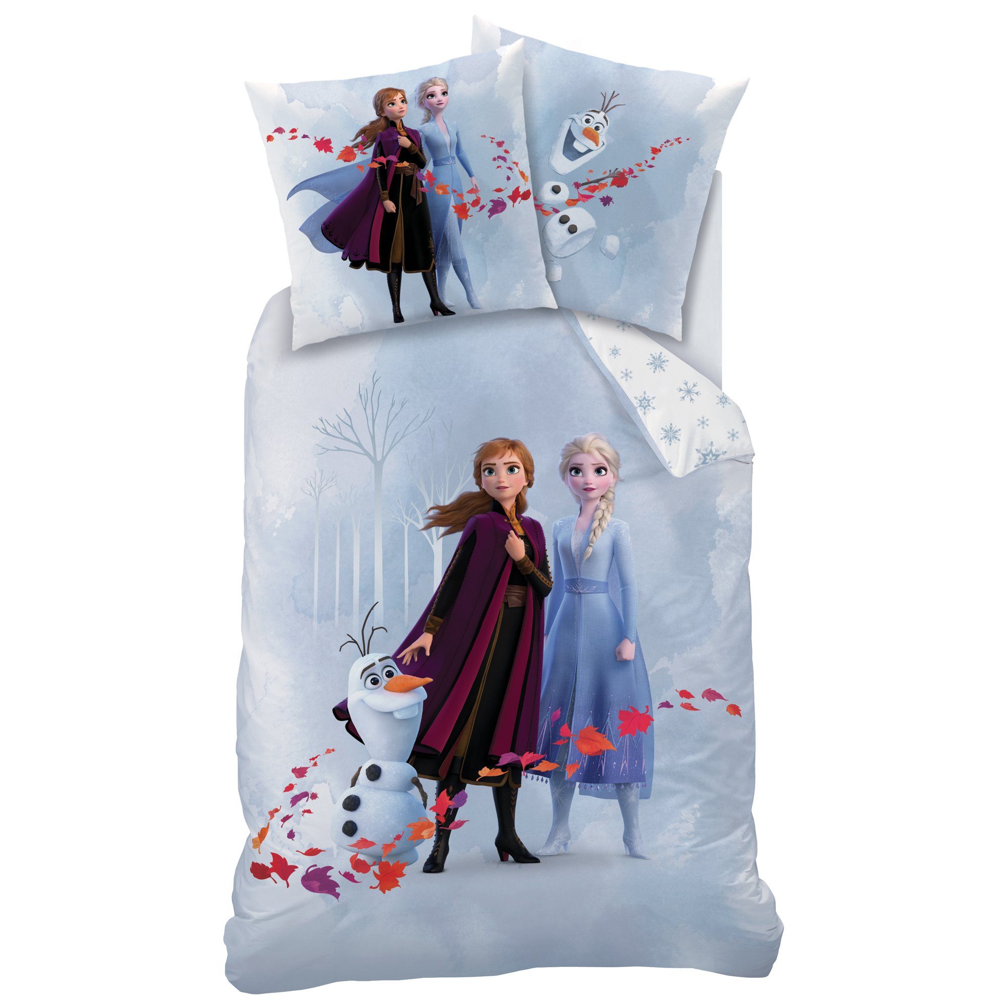 MTOnlinehandel Bettwäsche Frozen Eiskönigin 135x200+80x80 cm, günstig online kaufen