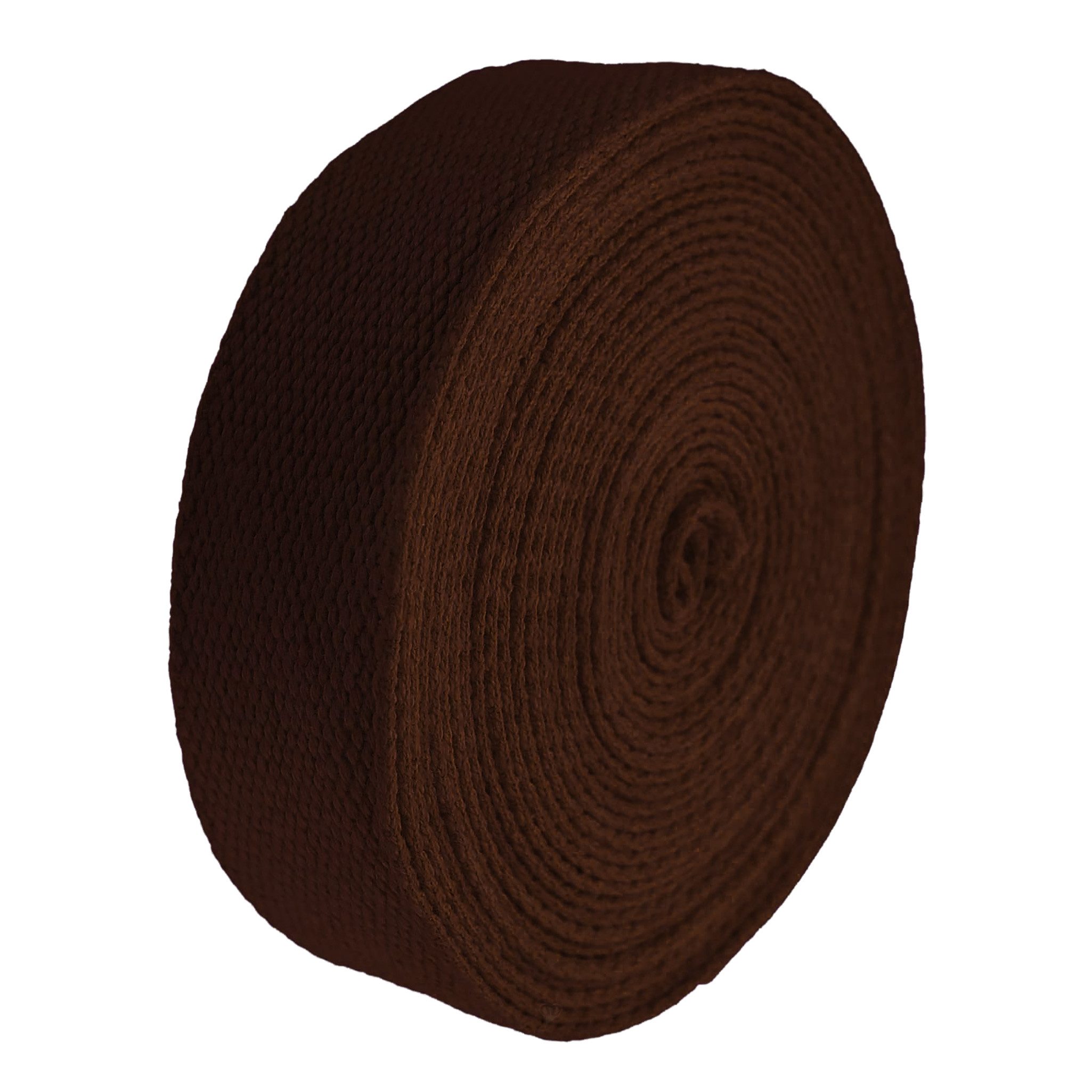 maDDma 5m Gurtband, 30mm, 2mm stark, 100% Baumwolle, Farbwahl Rollladengurt, braun