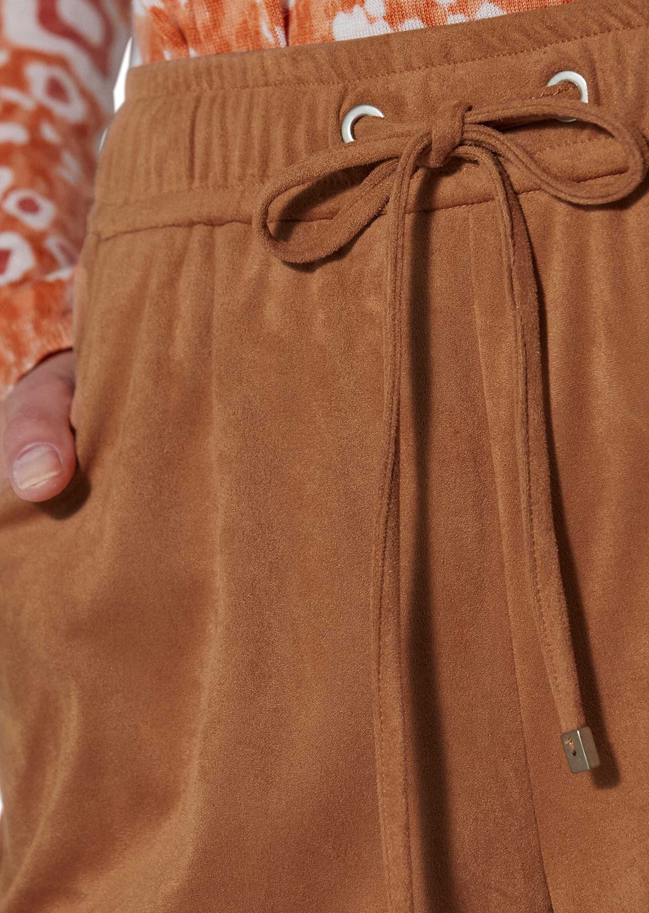 MADELEINE Culotte Weite Velourshose