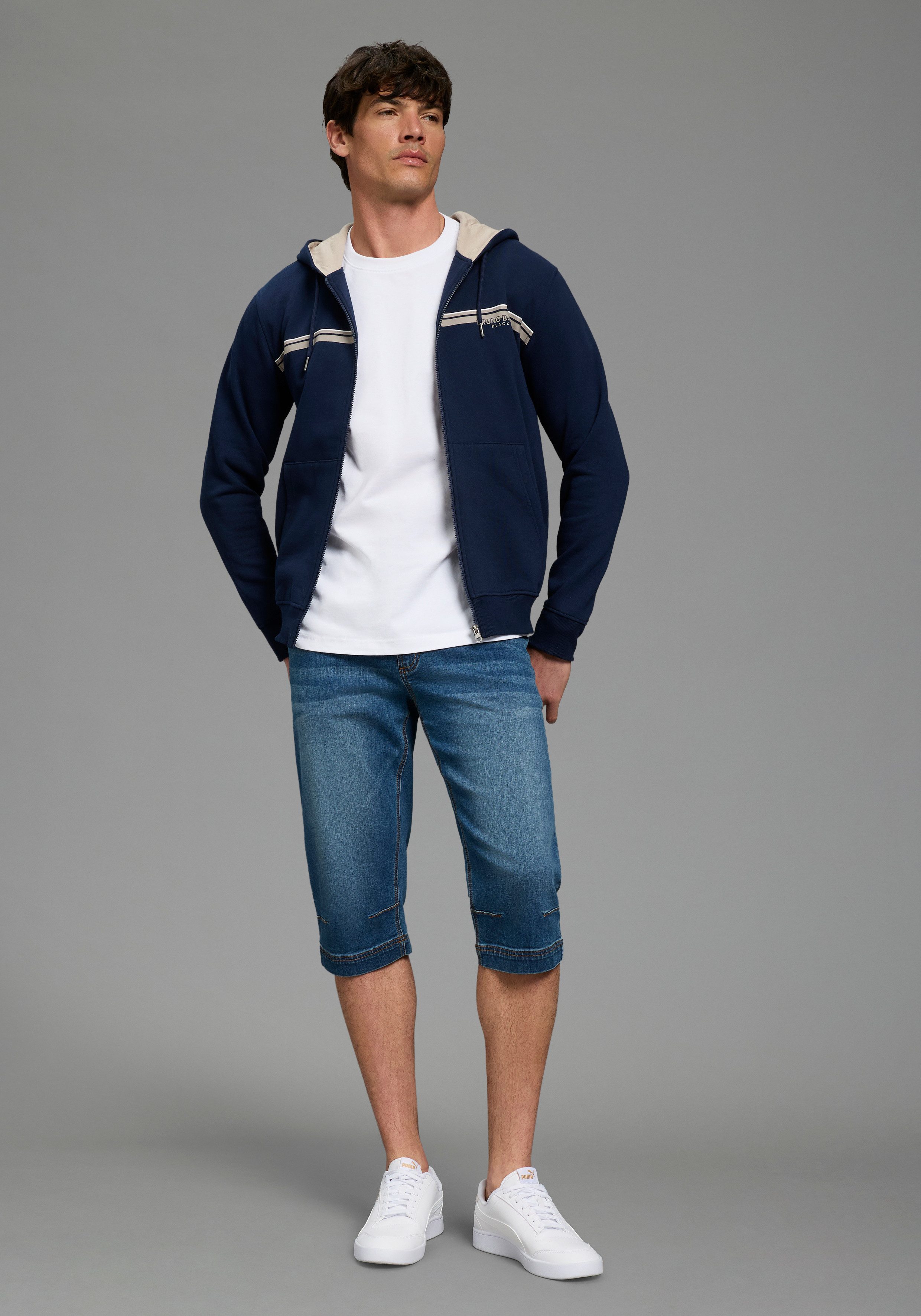 Bruno Banani Jeansbermudas Hutch-Bermuda Straight-Fit, normale Leibhöhe, aus elastischem Denim-Material – Bild 4 von 5