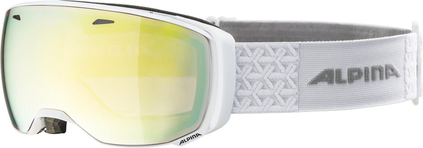 Alpina Skibrille gloss QVM white ESTETICA Sports