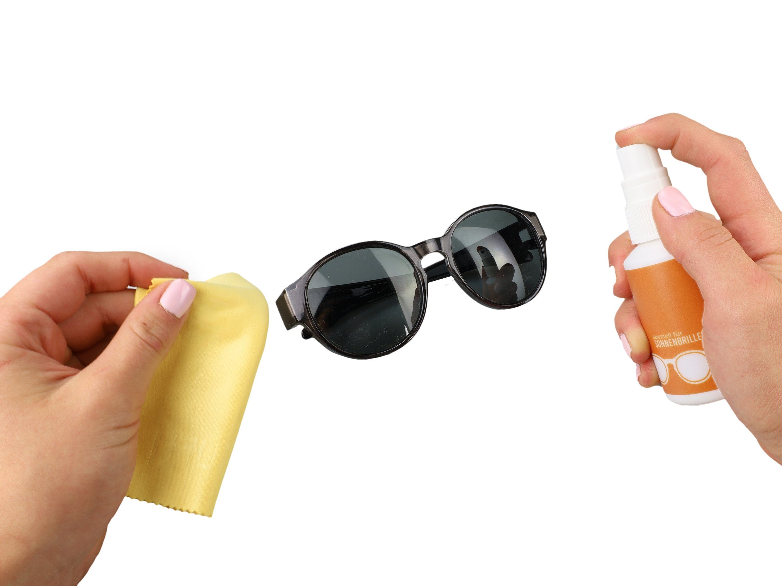 Reiniger Brillenreiniger Sprühflasche Nachfüllflasche (Spezieller Glasreiniger für für + SUNGLASSES Sonnenbrillen Sonnenbrillen) ActiveSol