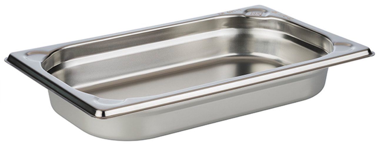 APS Aufbewahrungssystem GN 1/4 Behälter 26,5 x 16,2 cm, Edelstahl, (1-tlg), Gastronorm-Behälter, zum Anrichten und Lagern von Speisen
