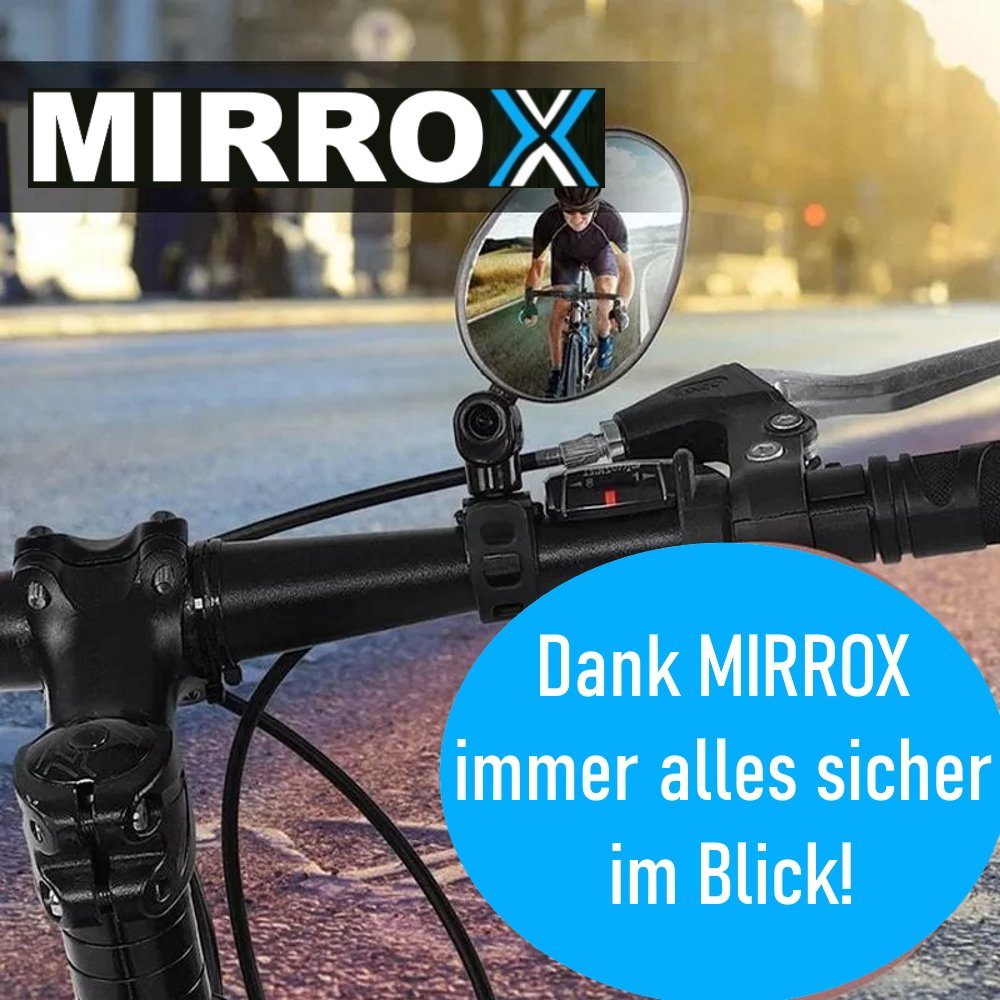 eBike 360° Bike Spiegel Fahrrad Rückspiegel MIRROX Lenker, Universal MAVURA Verstellbar für Fahrradspiegel