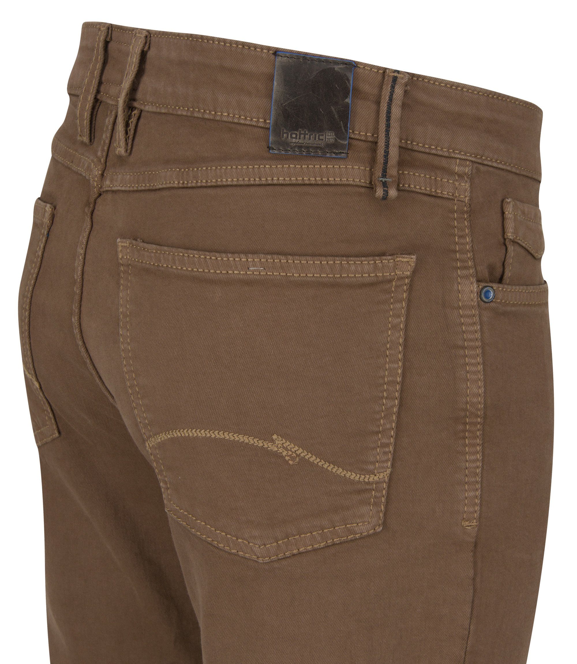 brown 6350.21 - HATTRIC 688465 light HUNTER STRETCH Hattric HIGH 5-Pocket-Jeans