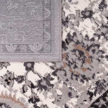 Teppich Wohnzimmerteppich Kurzflor Mit Umrandung Mandala Style, TT Home, Läufer, Höhe: 12 mm