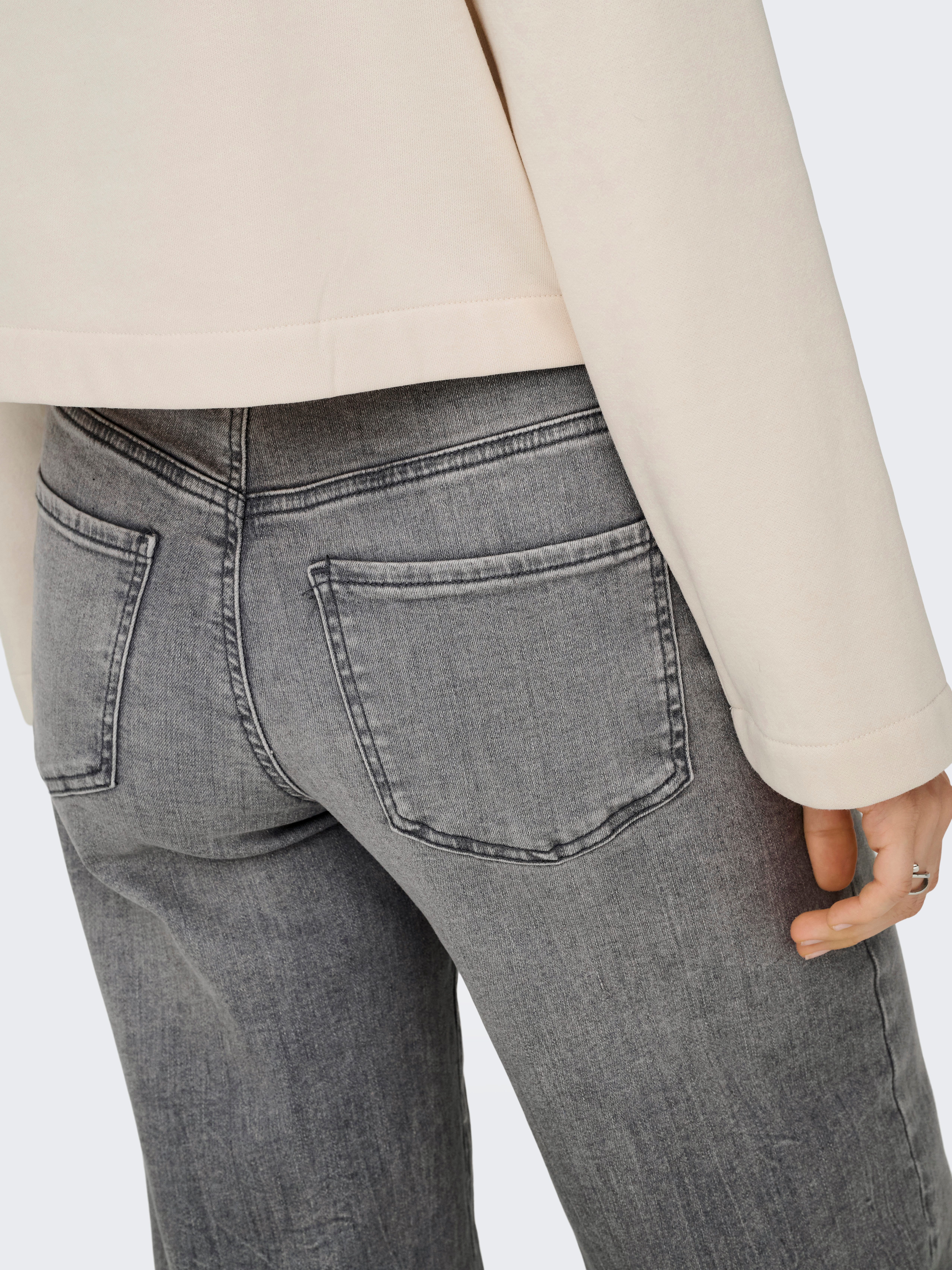 JDY High-waist-Jeans JDYFELINA-FINA HW WIDE JNS LT GREY DNM