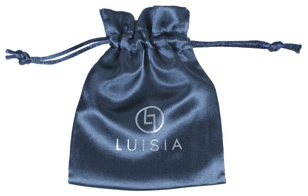 LUISIA® Paar Ohrstecker Edelweiß "Marla" mit Kristallen von Swarovski® - Trachtenschmuck (2-tlg) – Bild 5 von 5