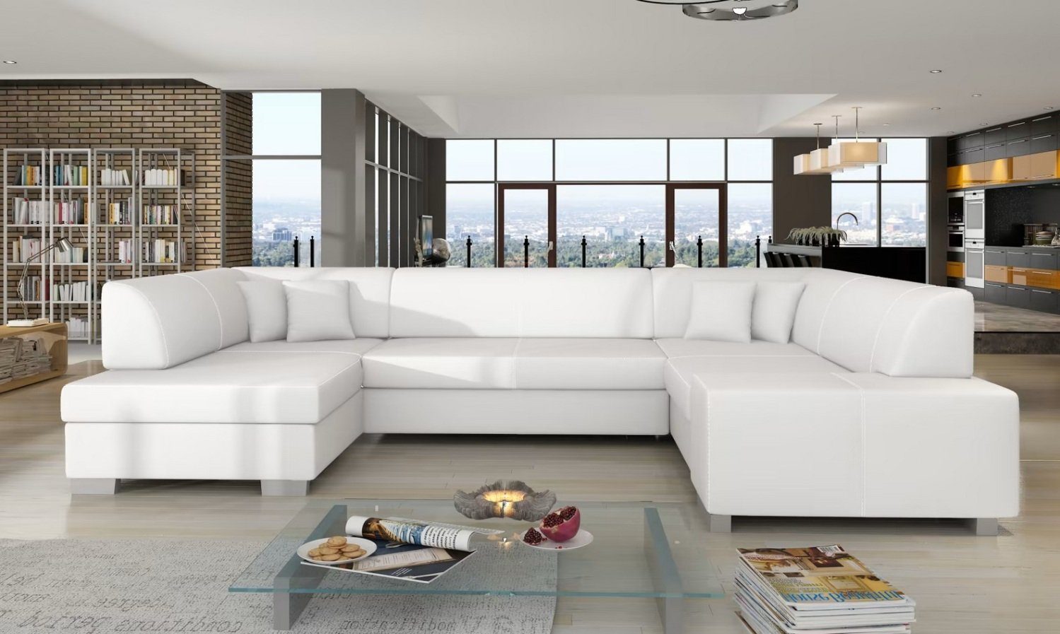 JVmoebel Couch luxus Ecksofa, L-Form Edle