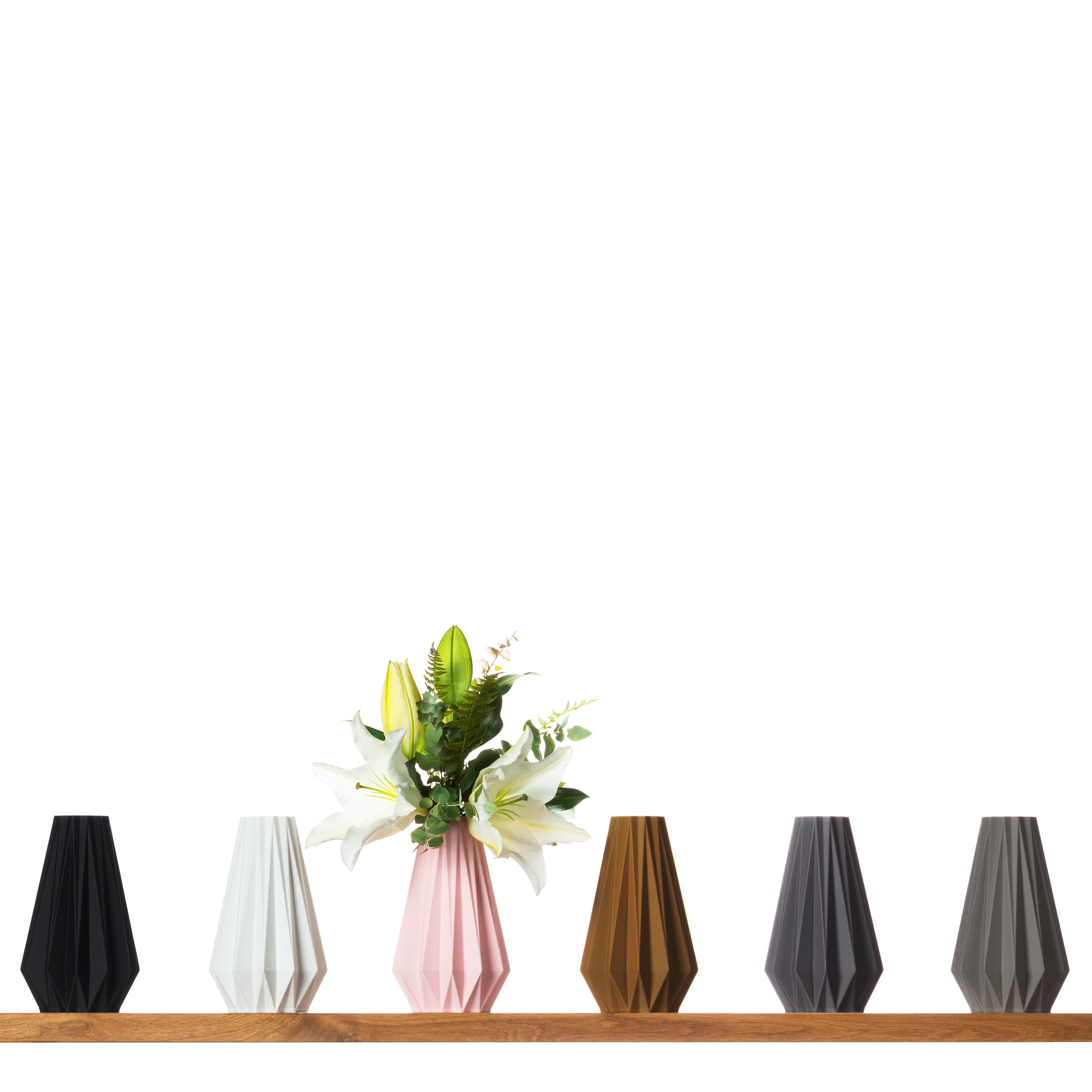 3D Vase Dekovase Agneta M 21cm Nachhaltige Blumenvase für Schnitt-/ Trocken günstig online kaufen