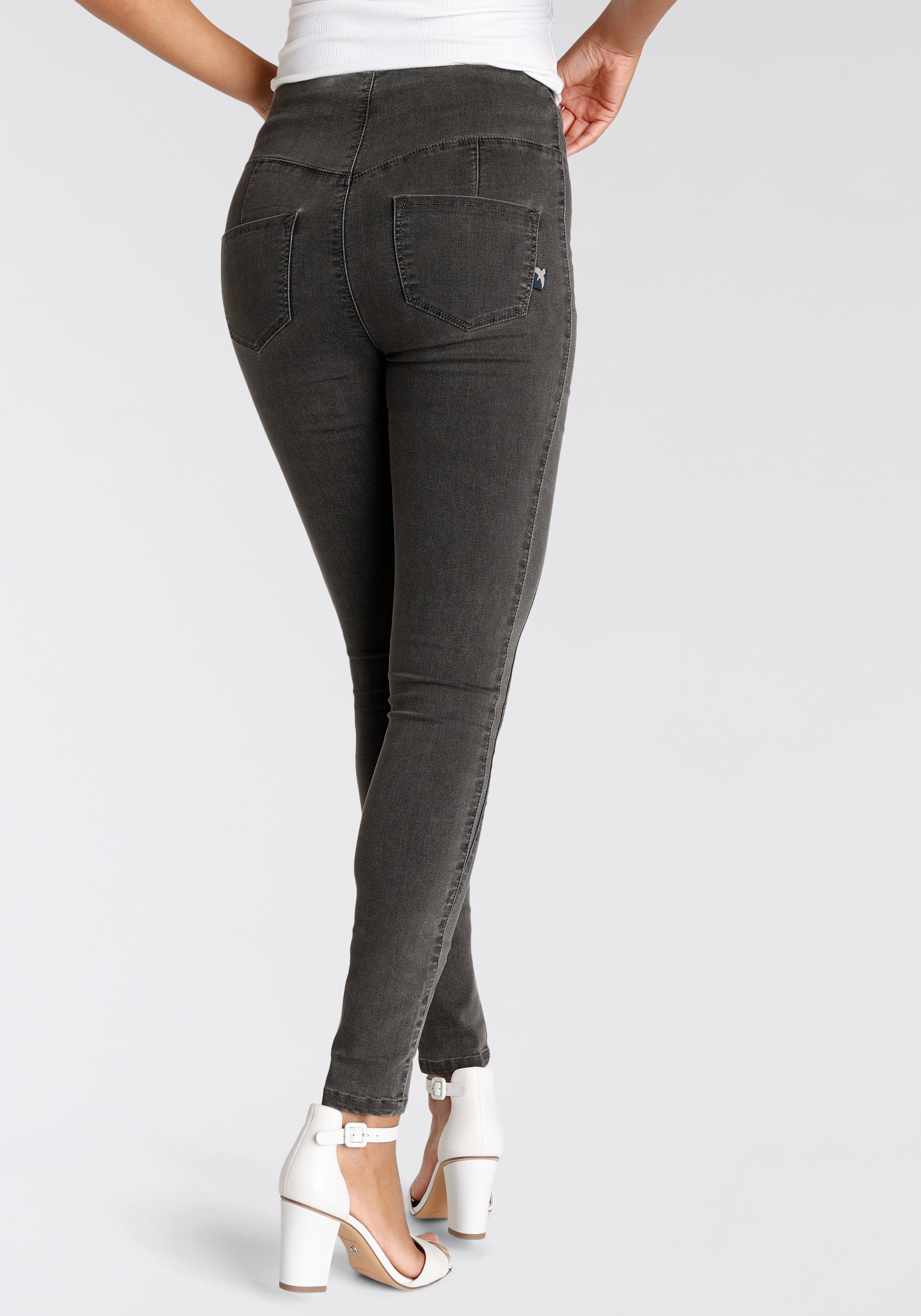Arizona Jeansjeggings extra-eng geschnittene Beinform, hohe günstig online kaufen