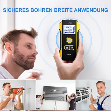 Novzep Leitungsortungsgerät Bolzensucher-Wandscanner-Detektor mit Pro-Smart-Sensor, Audioalarm &, HD-LCD-Display,elektronischer Wandbolzendetektor für Holz Metallbolzen