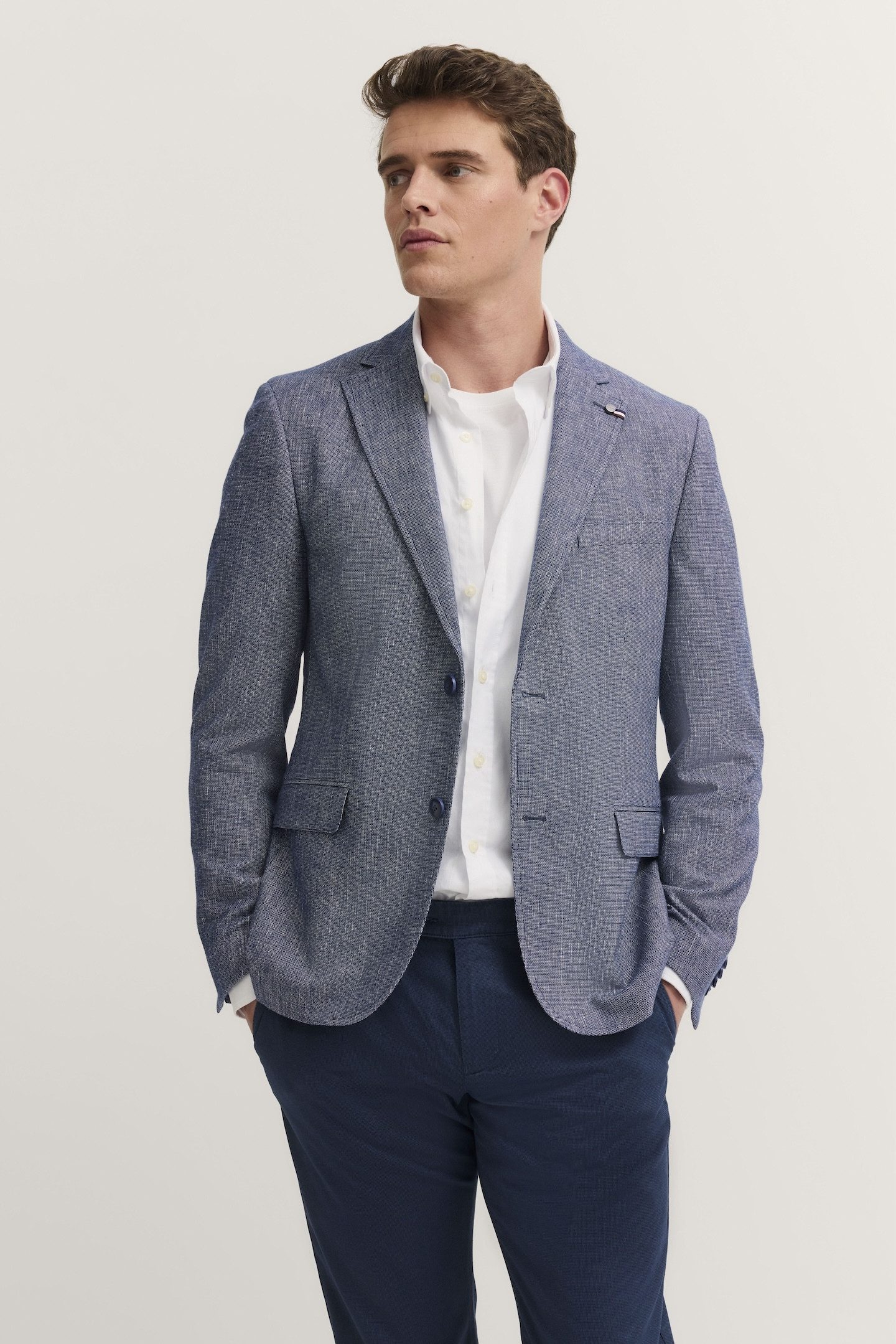 bugatti Sakko mit Reverskragen und Stretchfunktion