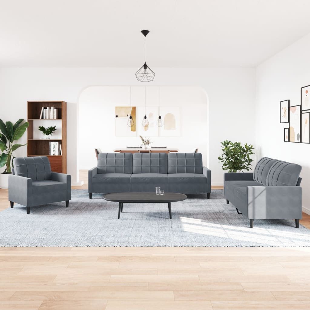 vidaXL Sofa 4-tlg. Sofagarnitur mit Kissen günstig online kaufen