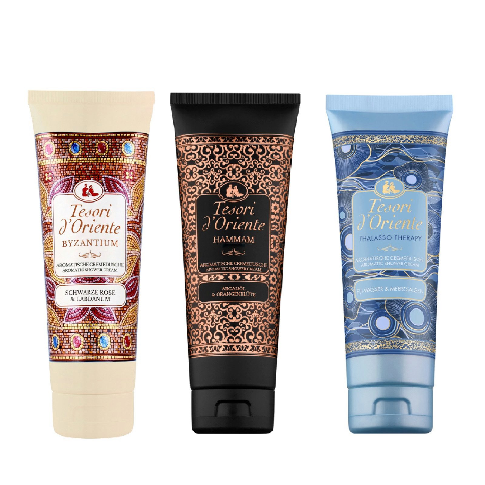 TESORI D´ORIENTE Pflege-Geschenkset TESORI D`ORIENTE Vielfalt: Duschbad Hammam, Thalasso & Byzantium Set mehr