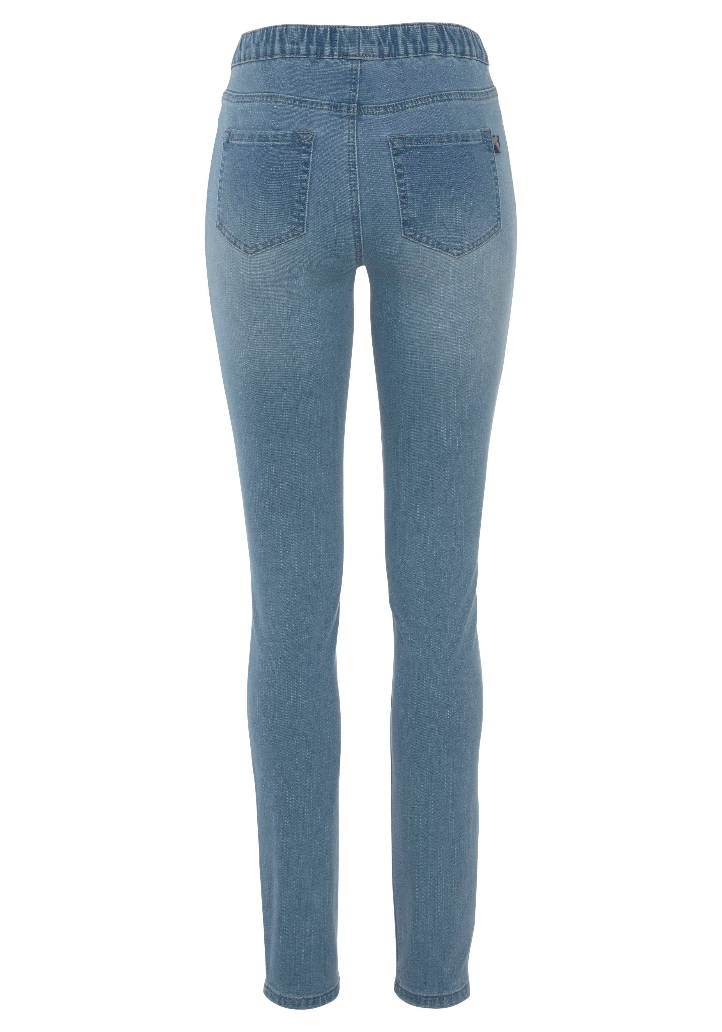 Arizona Jeansjeggings mit leichtem Thermo Effekt extra-eng geschnitten, hohe Leibhöhe, mit Coinpocket