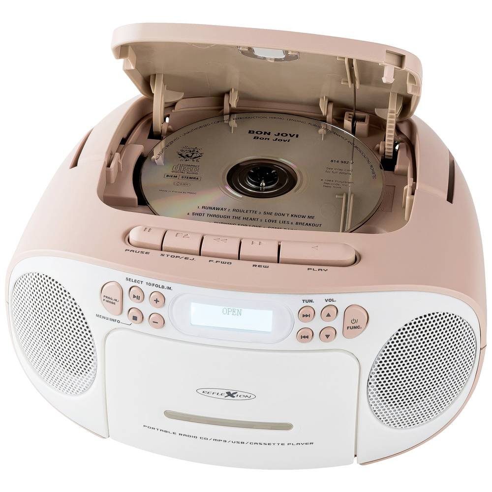 Reflexion RCR2260DAB CD-Radio DAB+, DAB, UKW AUX, CD, DAB+, Kassette Radio