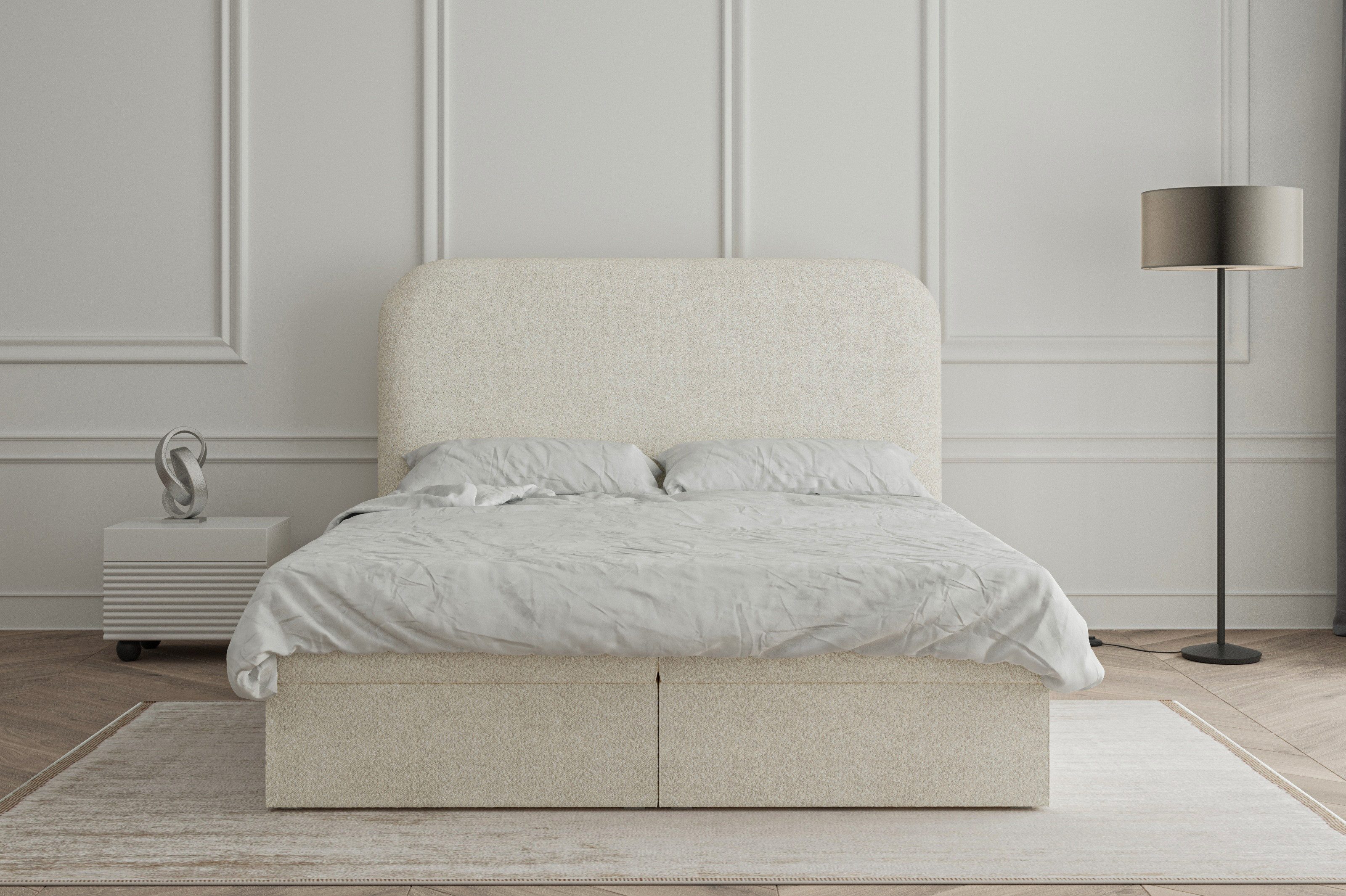 MOEBLO Boxspringbett aus Bouclé Bett 07 günstig online kaufen