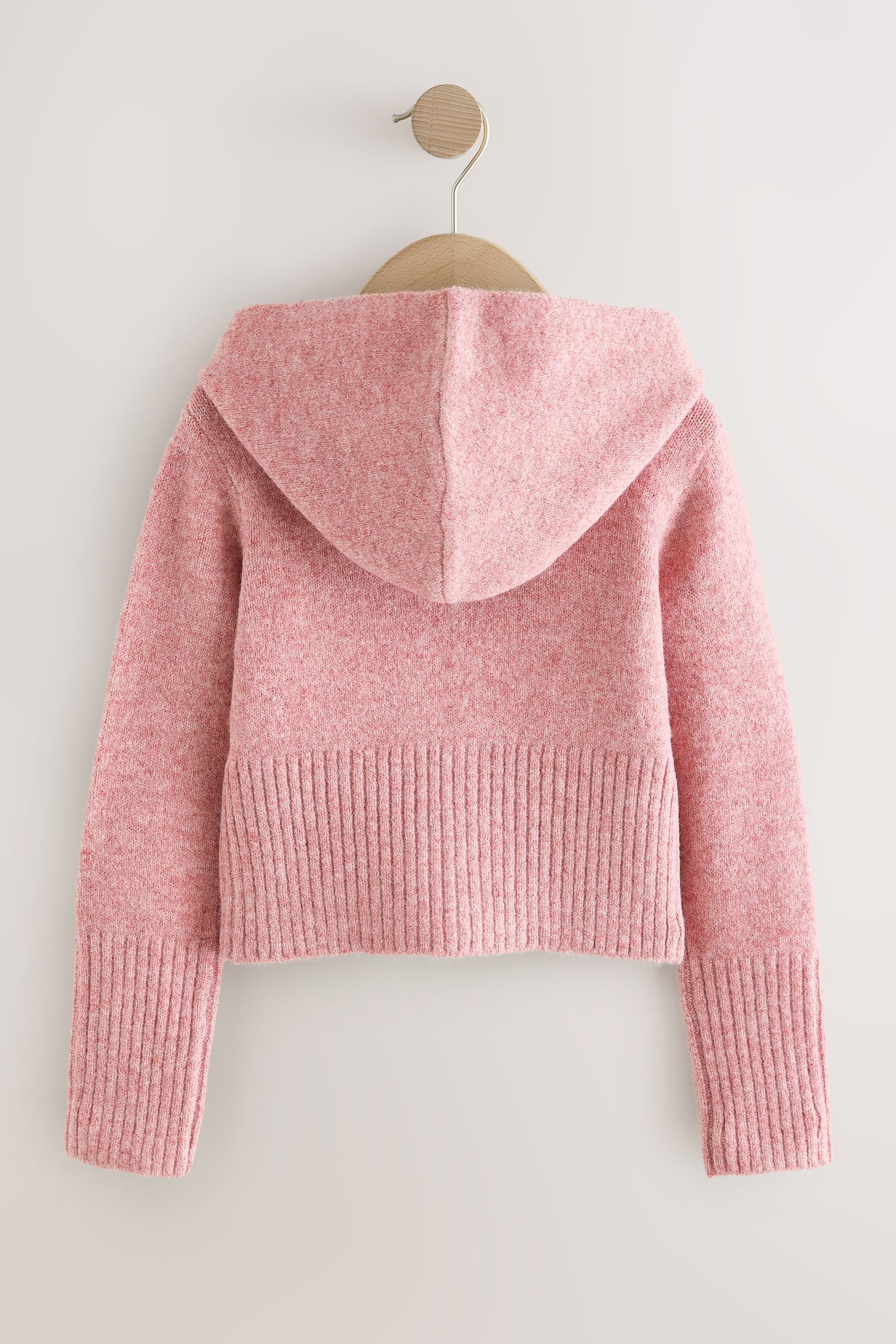 Next Strickjacke Gestricktes Kapuzensweatshirt (1-tlg) – Bild 2 von 5