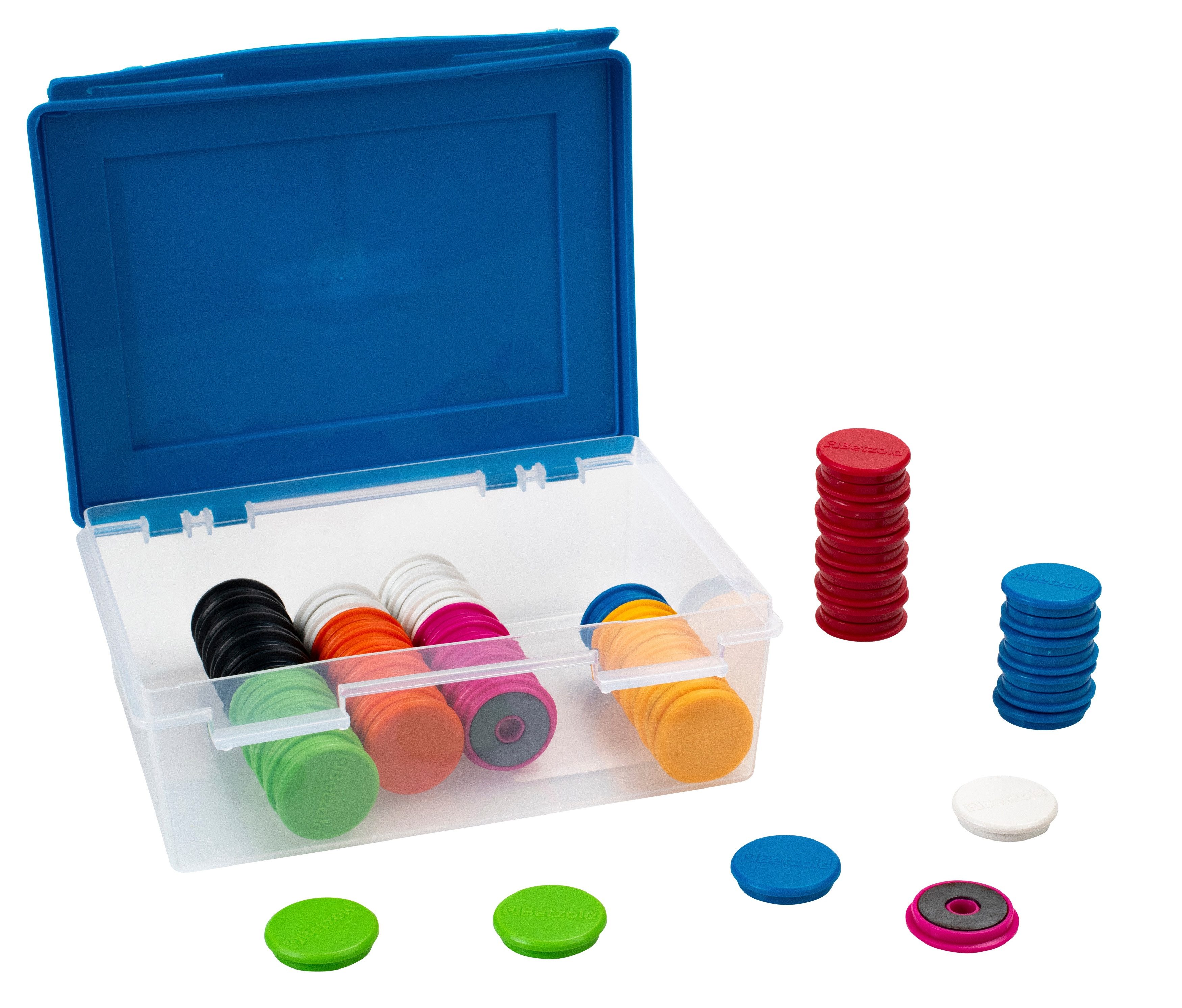 Betzold Magnet Greifmagnete in Kunststoffbox (80-St)