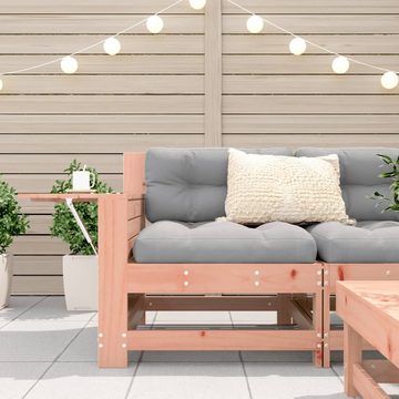 vidaXL Loungesofa Gartensofa mit Armlehne und Beistelltisch Massivholz Douglasie