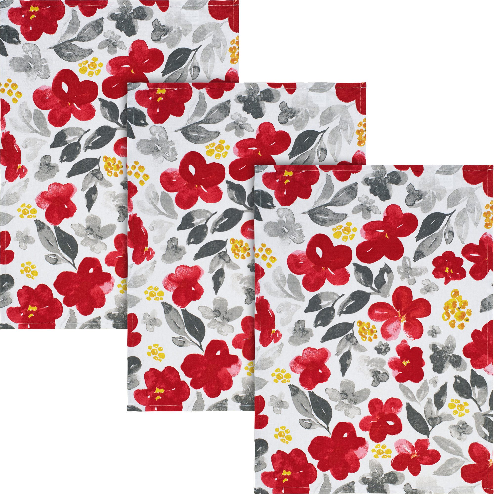 REDBEST Geschirrtuch Geschirrtuch 3er-Pack, Baumwolle Blumen günstig online kaufen