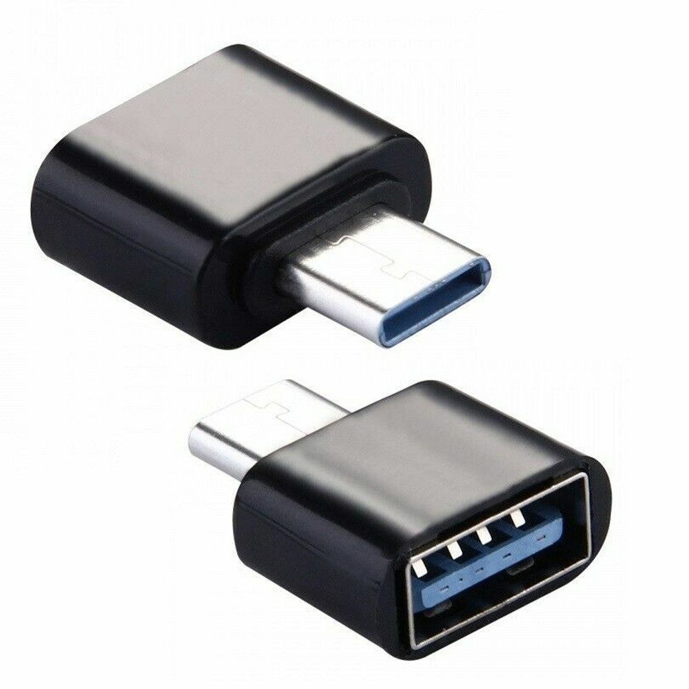 SpionProfi USB-C zu USB-A Adapter OTG für iPhone, Samsung, Xiaomi, MacBook USB-Adapter, USB-C OTG Adapter 2er-Set – kompakt, sofort nutzbar, kompatibel