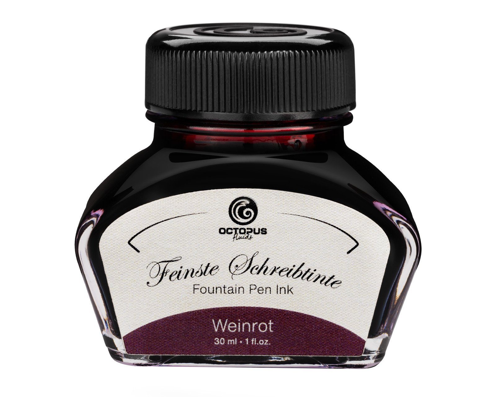 OCTOPUS Fluids Füllhaltertinte, Schreibtinte im Tintenglas Weinrot 30ml Tintenglas (Set, 0-tlg)