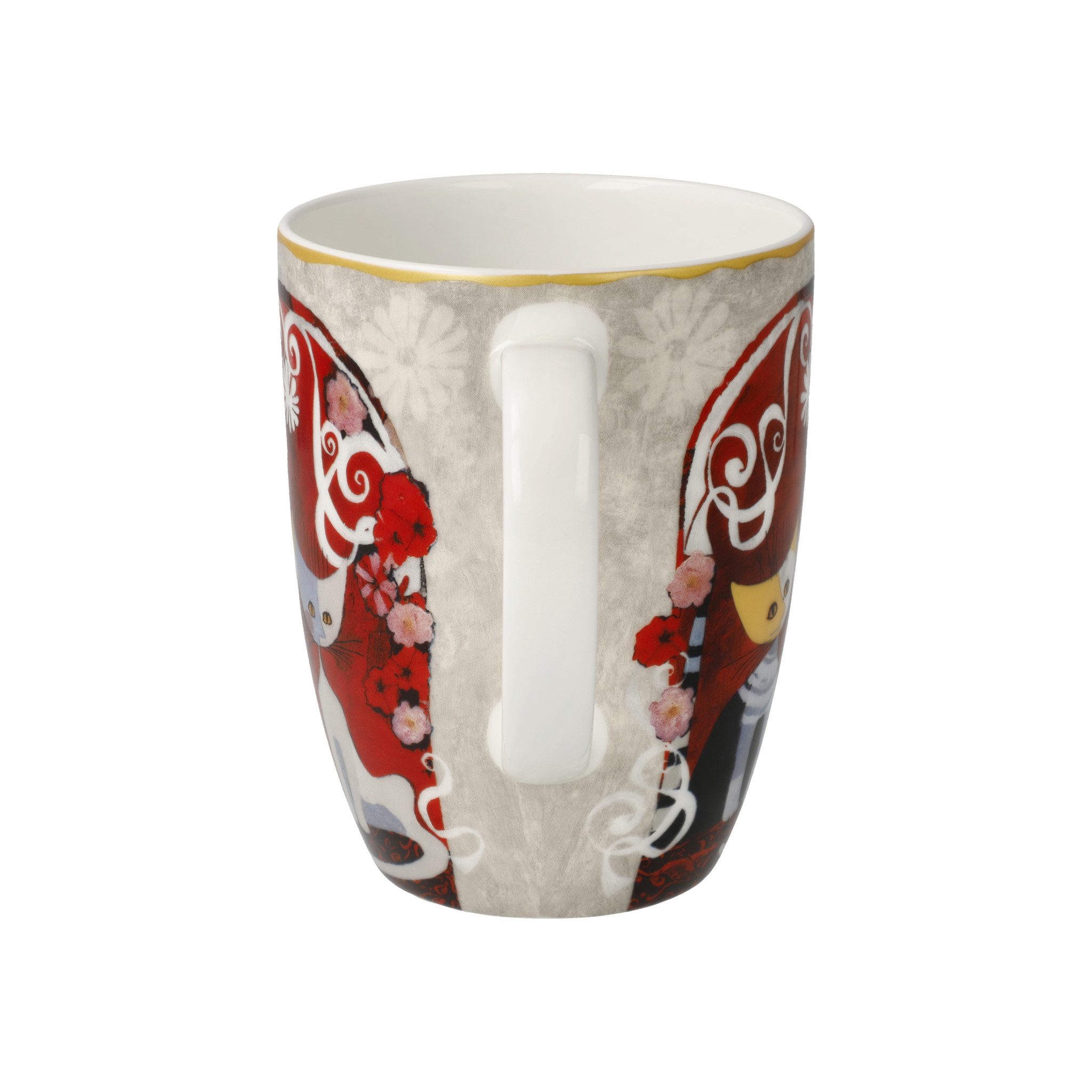 Goebel Becher - KÜNSTLERTASSE TEMPLI DELL AMORE ROSINA WACHTMEISTER, Fine Bone China, mit Künstlermotiv