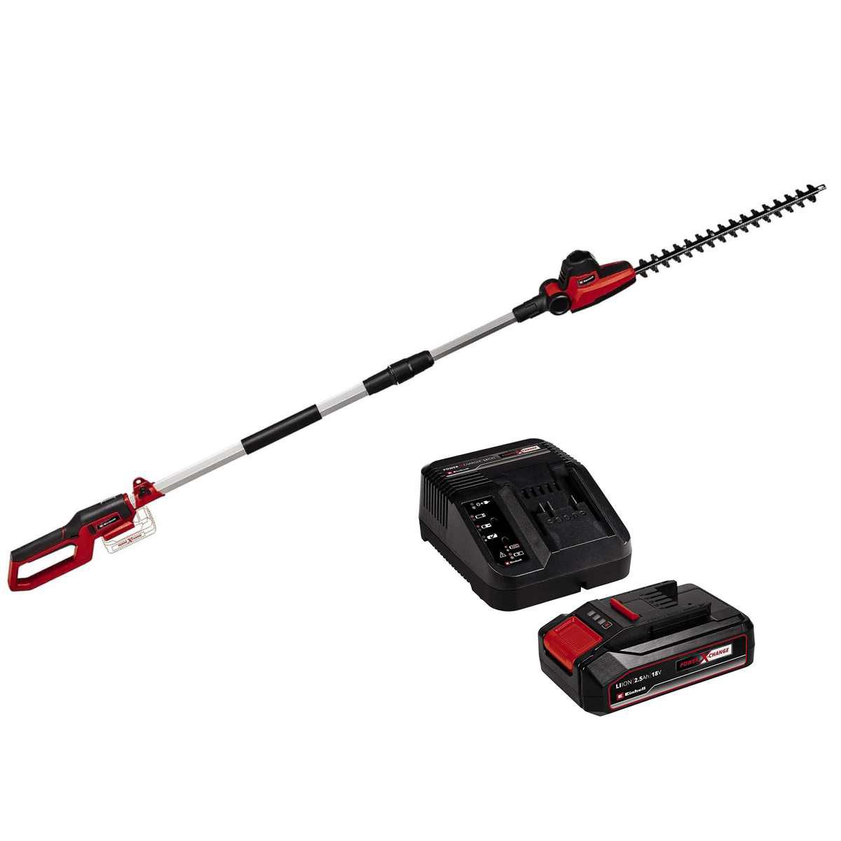 Einhell Akku-Heckenschere Teleskop-Heckenschere GC-HH 18/45 Li T mit Akku und Ladegerät