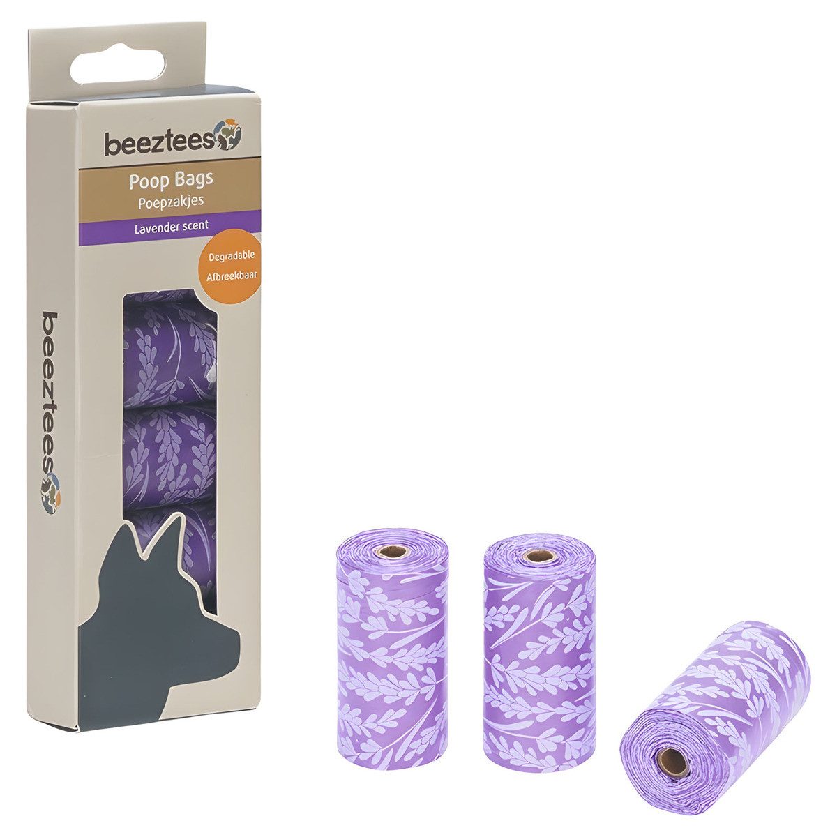 Beeztees Hundekotbeutel Kotbeutel abbaubar Lavendel