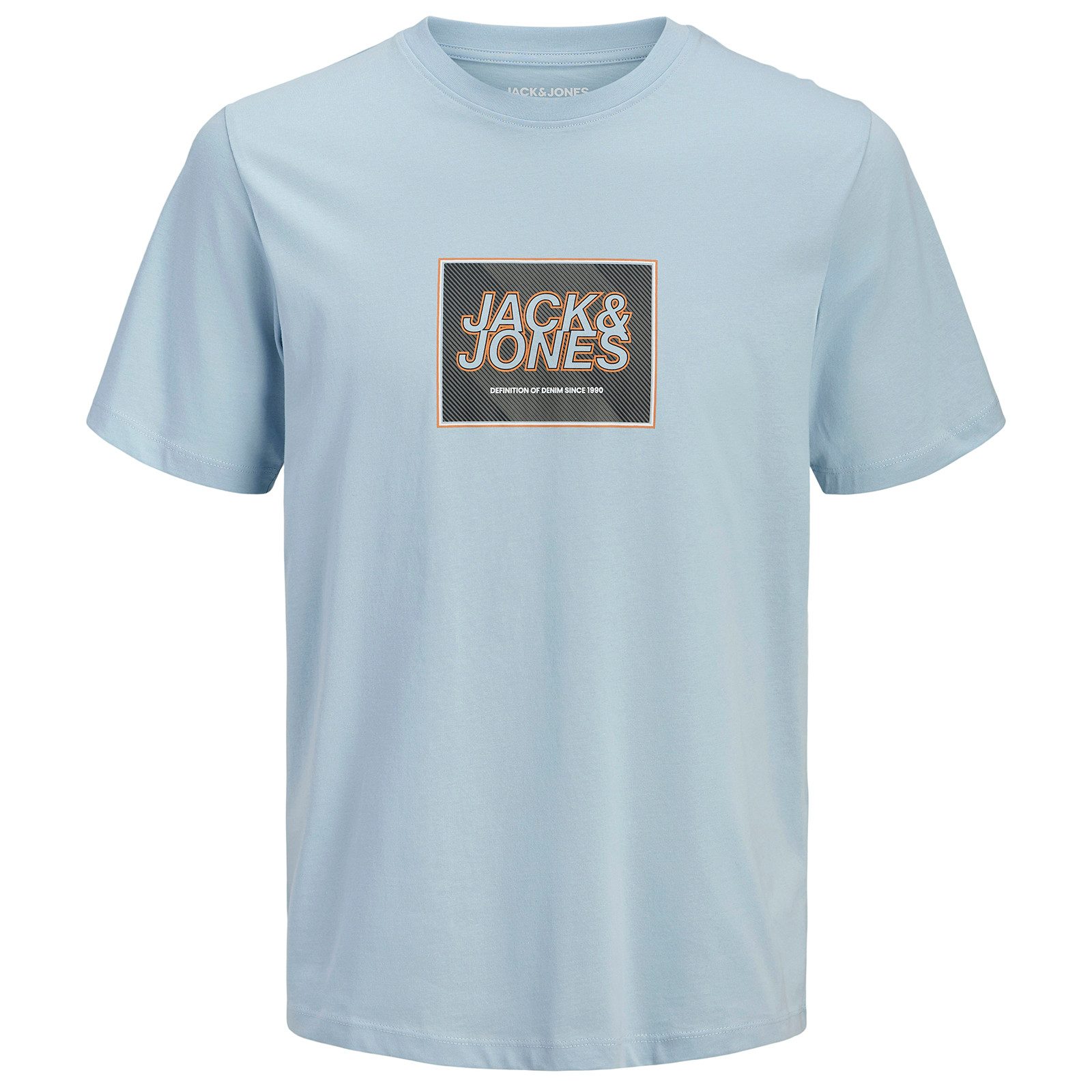 Jack & Jones Rundhalsshirt Jack&Jones Übergrößen T-Shirt hellblau JJRAIN Pr günstig online kaufen